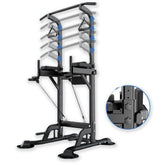 (ستاند باور تاور تمارين بنش و اقف رياضي ثقيل 18كيلو (عقلة و غمس و  رفع الركبة للمعده